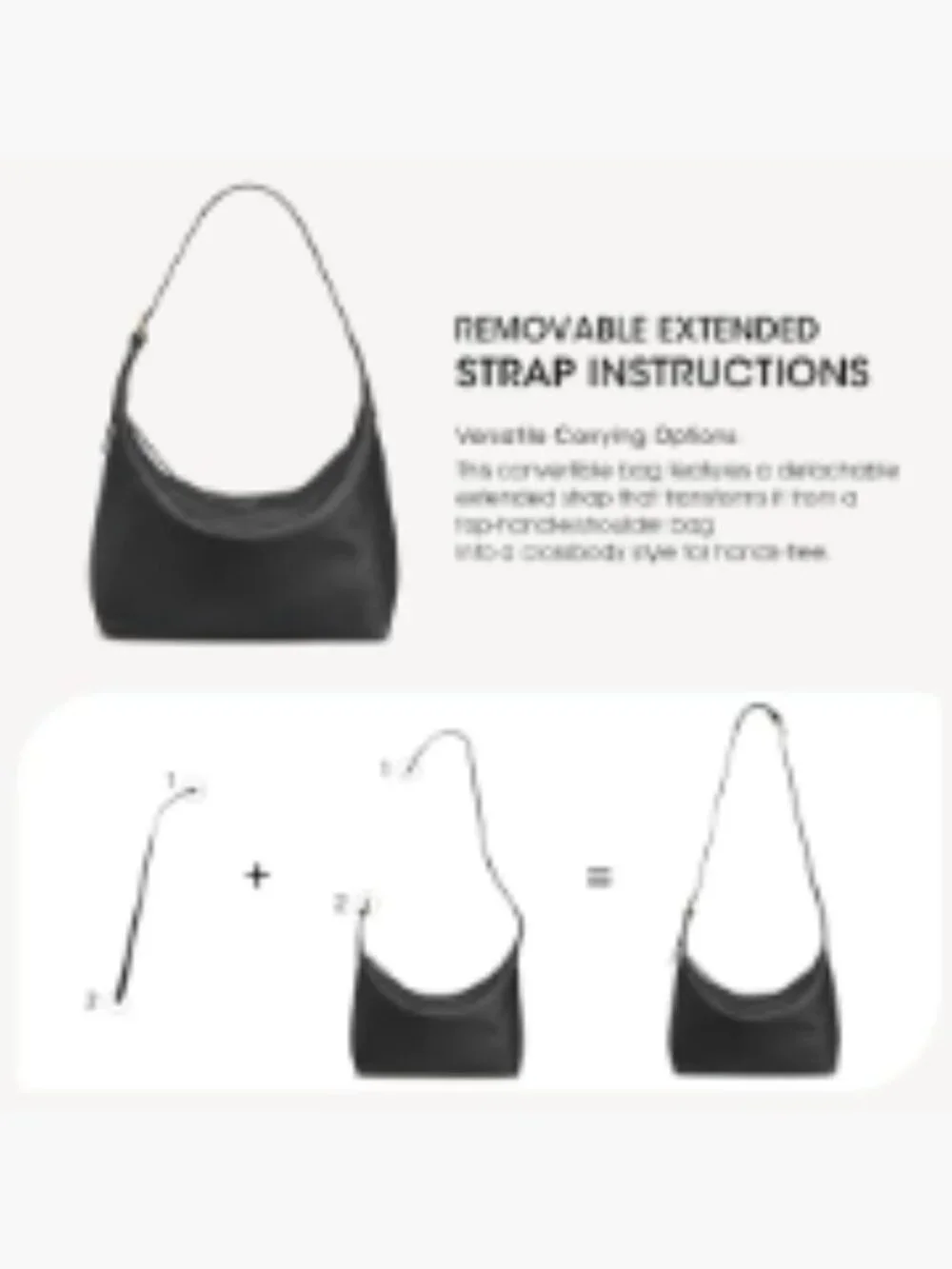 Genuine Leather Hobo Bag Crossbody Shoulder Purse For Women